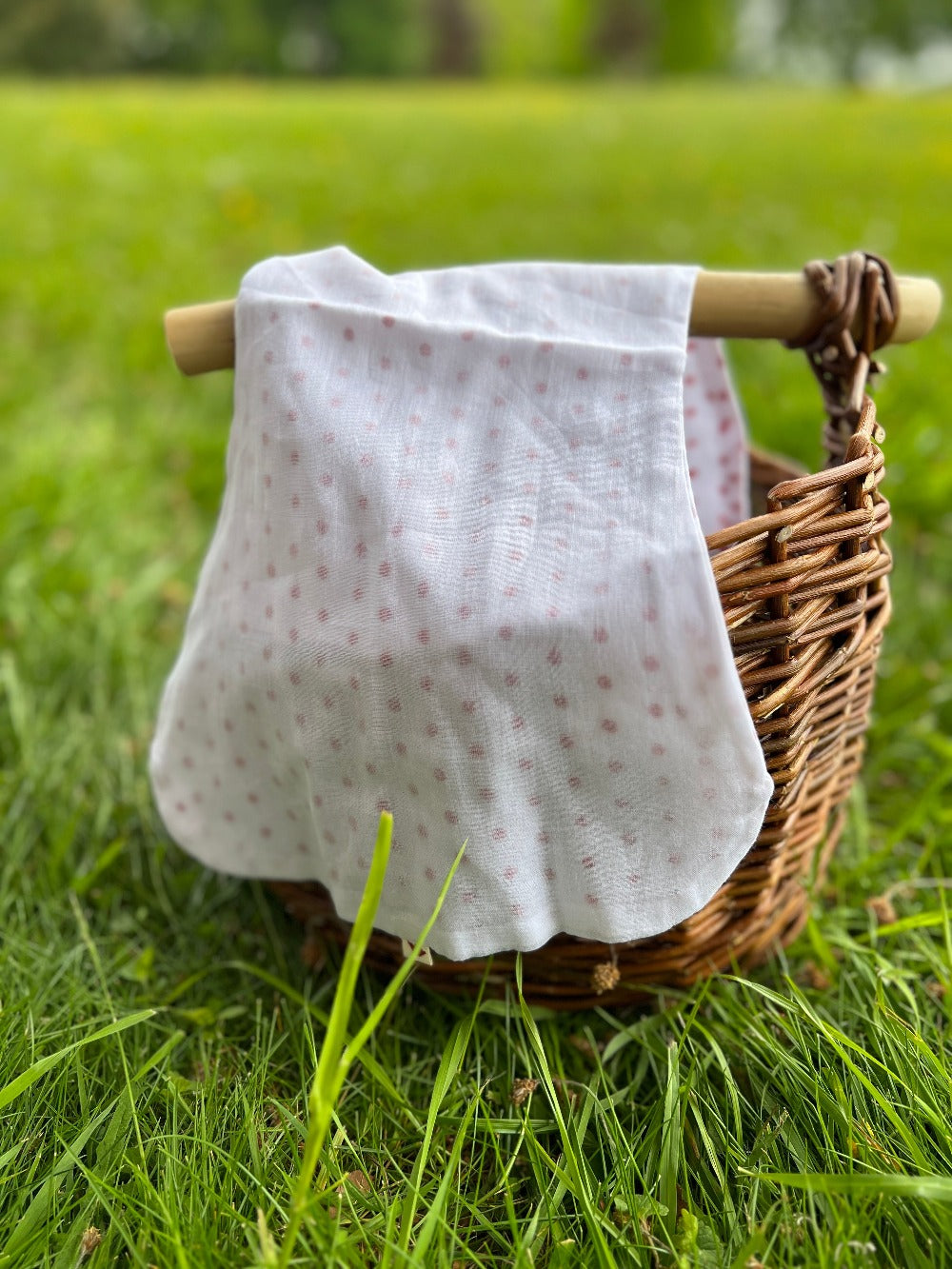 Polka Dot Three Layer 'Baby Comfort/Burpy' Cloth