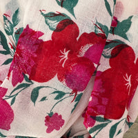 Cashmere Pashmina - Pink & Red Floral