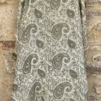 Cashmere Pashmina - Sage Green Paisley