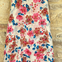 Cashmere Pashmina - Pink & Blue Floral