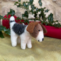 Handcrafted Felted Wool - 'Patch' Dog