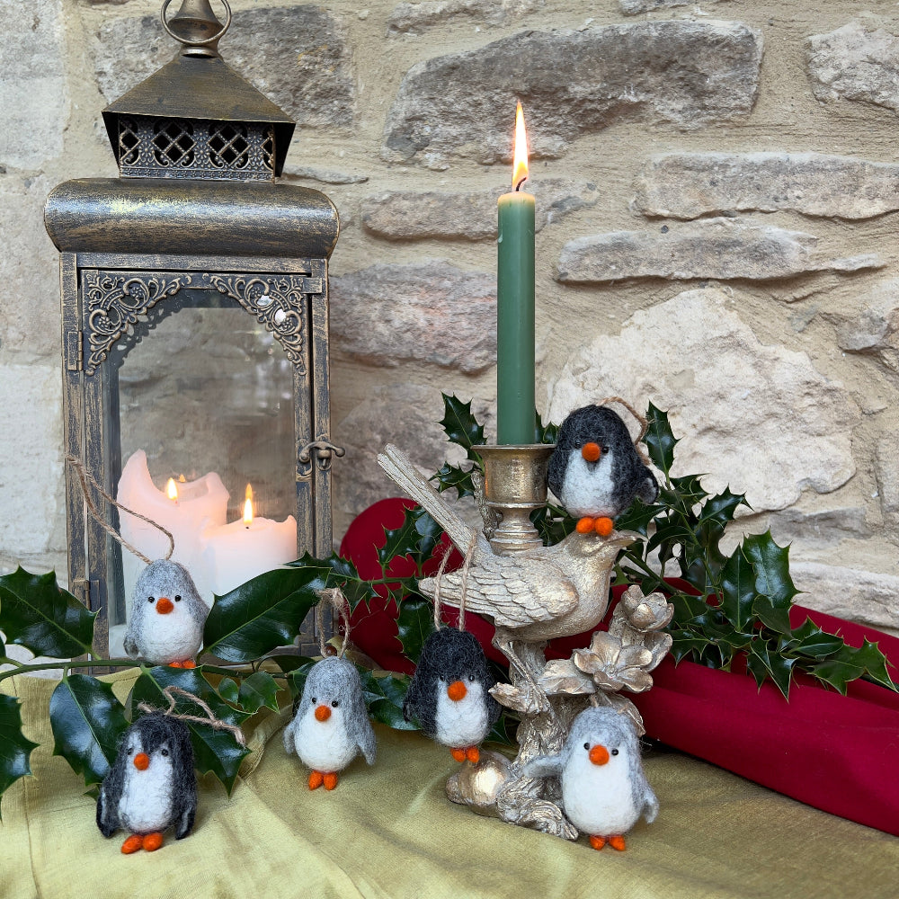 Handcrafted Felted Wool Penguin