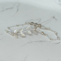 Handcrafted Silver 'Leaf' Bracelet