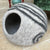 Handcrafted Pure Wool Felted Pet Cave - Chocolate