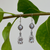 Crystal & Silver Drop Earrings