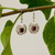 Garnet & Silver Earrings