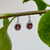 Garnet & Silver Earrings