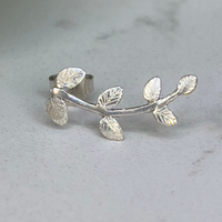 Silver 'Leaf' Earrings