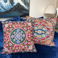 Handcrafted Crewel Work Cushion