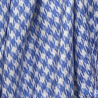 Cashmere Wool Throw / Blanket - Blue & White Checkered