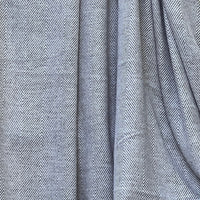 Cashmere Wool Throw / Blanket - Chocolate & Cream