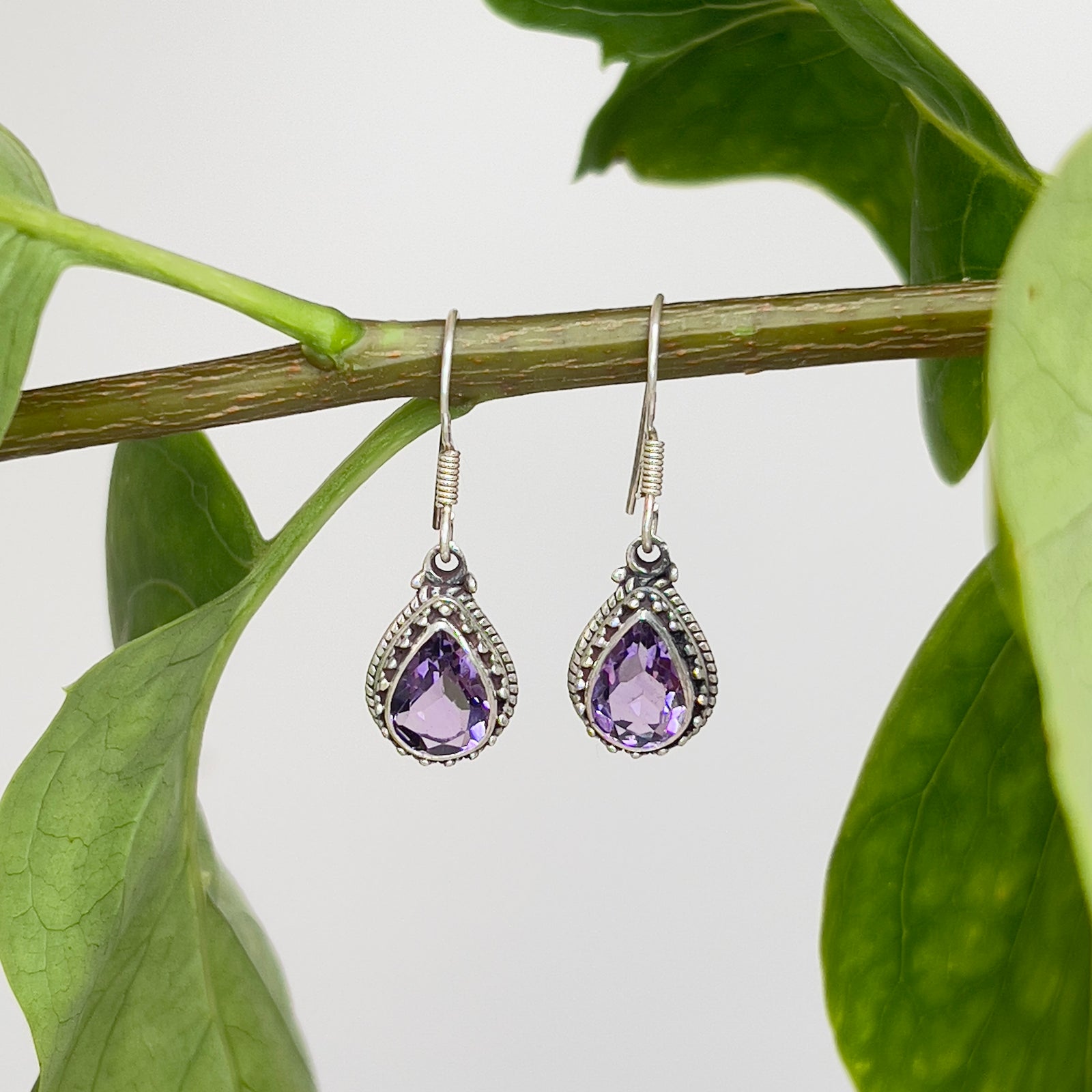 Amethyst & Silver Earrings