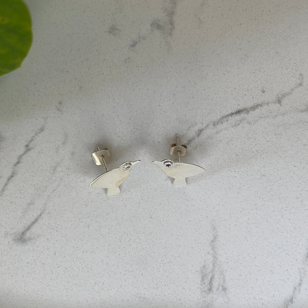 Silver &#39;Bird&#39; Earrings