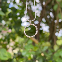 Handcrafted Silver 'Bamboo' Necklace