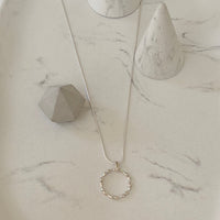 Handcrafted Silver 'Bamboo' Necklace