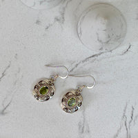 Peridot & Silver Earrings