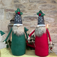 Handcrafted Felted Wool Father Christmas - Tall