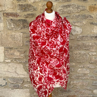 Cashmere Pashmina - Statement Red