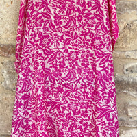 Cashmere Pashmina - Fuschia Floral