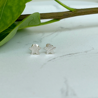 Handcrafted Silver 'Star' Earrings