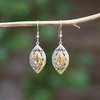 Silver & Citrine Earrings