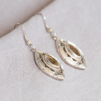 Silver & Citrine Earrings