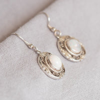 Silver & Opal Earrings