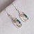 Douée -  Silver & Deep Blue Topaz Earrings