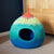 Douée -  Pure New Zealand Felted Wool Pet Cave - Multicoloured 'Onion'