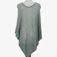Cashmere Poncho - Grey Marl