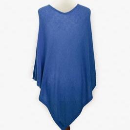Cashmere Poncho - Powder Blue