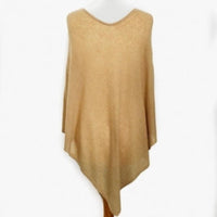 Cashmere Poncho - Butterscotch