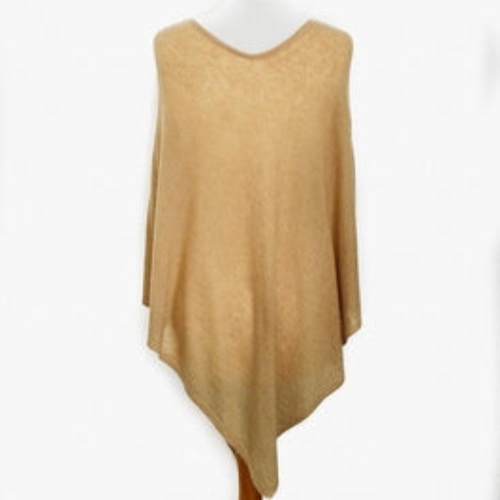 Douée -  Cashmere Poncho - Butterscotch