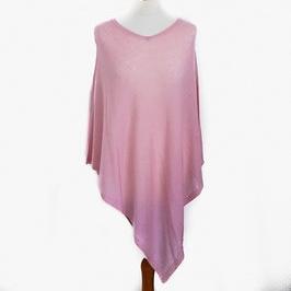 Cashmere Poncho - Pale Pink