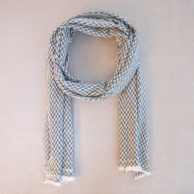 Douée -  Cashmere Scarf - Grey, Black &amp; White