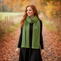 Cashmere Scarf - Lime Green