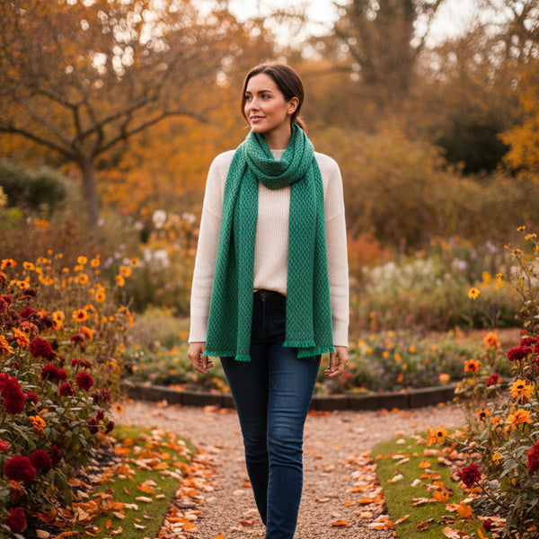 Cashmere Scarf - Forest Green