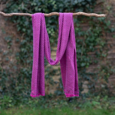 Cashmere Scarf - Raspberry Pink