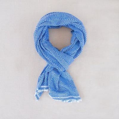 Douée -  Cashmere Scarf (Large) - Blue