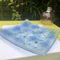 Glass Dish - Blue & Sea Green