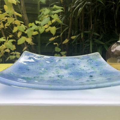 Douée -  Glass Dish - Blue & Sea Green