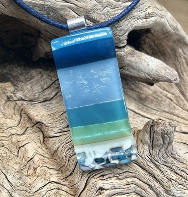 Douée -  Seascape Glass Pendant