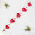 Douée -  Pure Felted Wool Embroidered 'Heart' Garland - Red