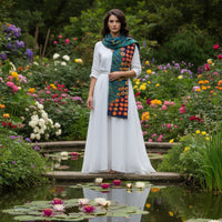 Merino Wool Scarf - Monet Gardens