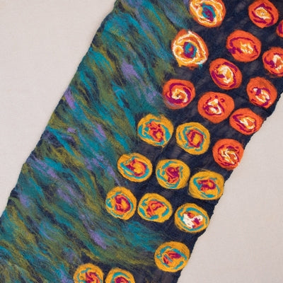 Douée -  Merino Wool Scarf - Floral