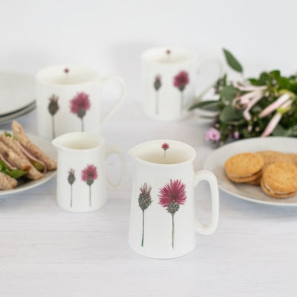 Bone China Jug - Thistles