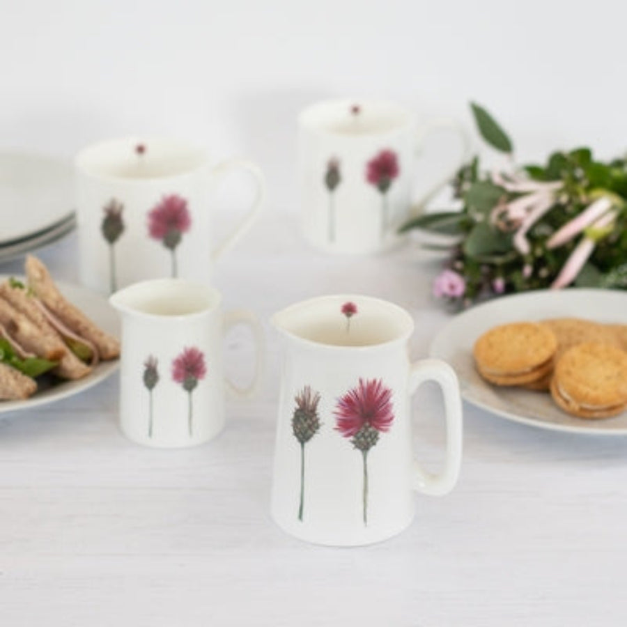 Bone China Jug - Thistles
