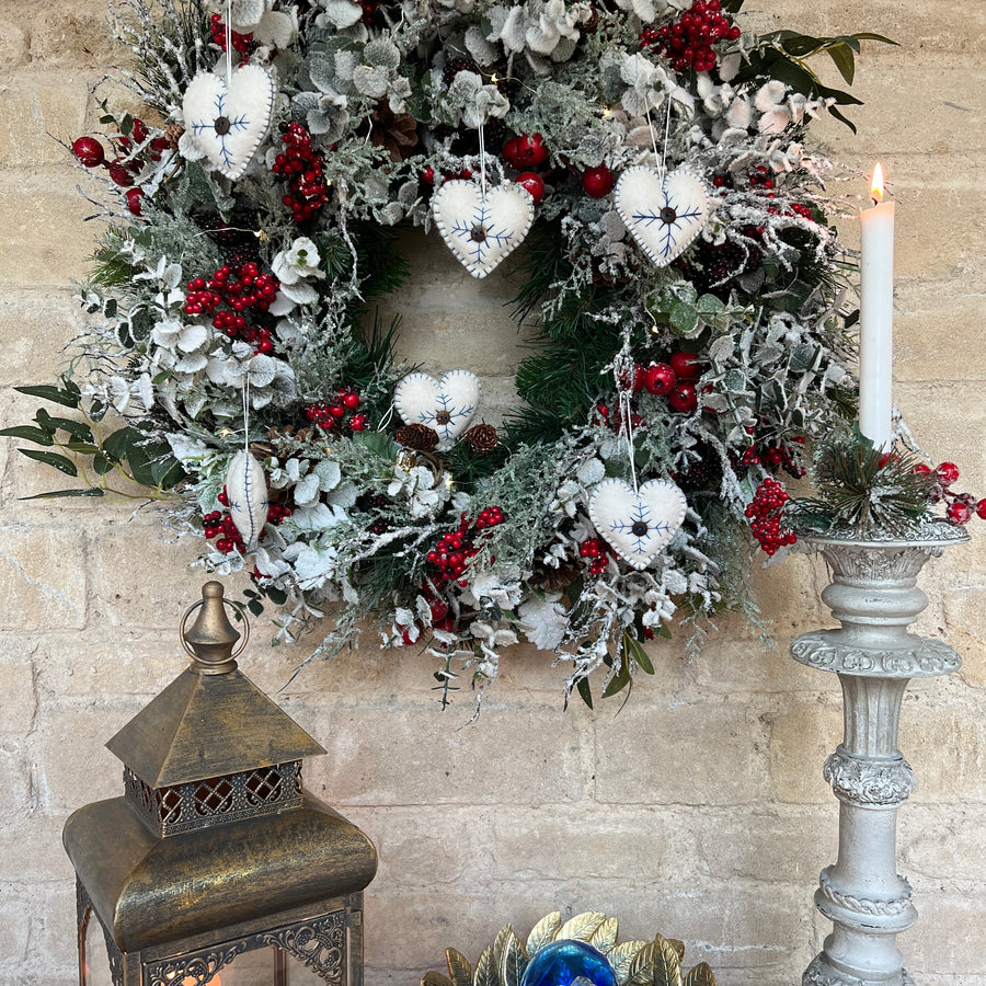 Scandi Christmas Heart - Large