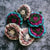 Douée -  Rosette Purse - Green & Cerise