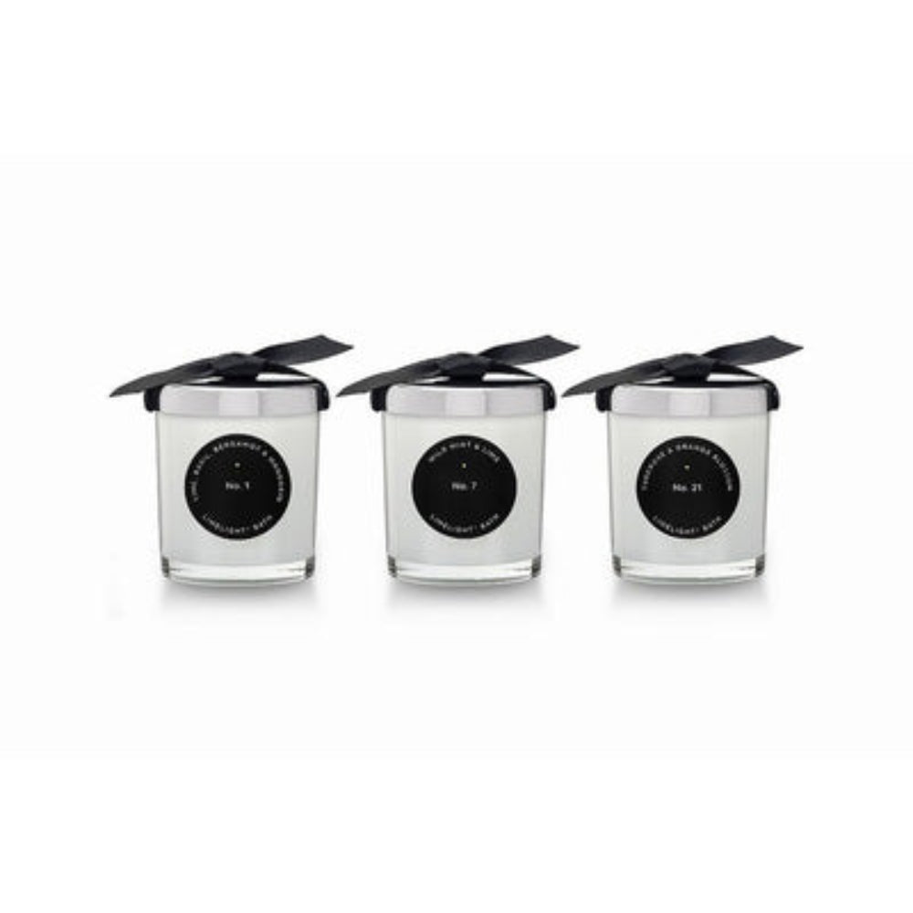 Douée -  Trio of Votives - No. 1 Lime, Basil, Bergamot &amp; Mandarin, No.3 Fig, Lime &amp; Vetiver, No. 9 Pomander, Orange, Clove &amp; Cinnamon